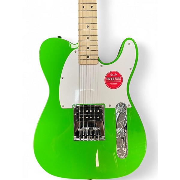 Used Squier SONIC ESQUIRE H LIME GREEN Solid Body Electric Guitar