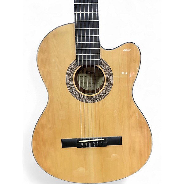 Used Lucero LC100CE Natural Classical Acoustic Electric Guitar