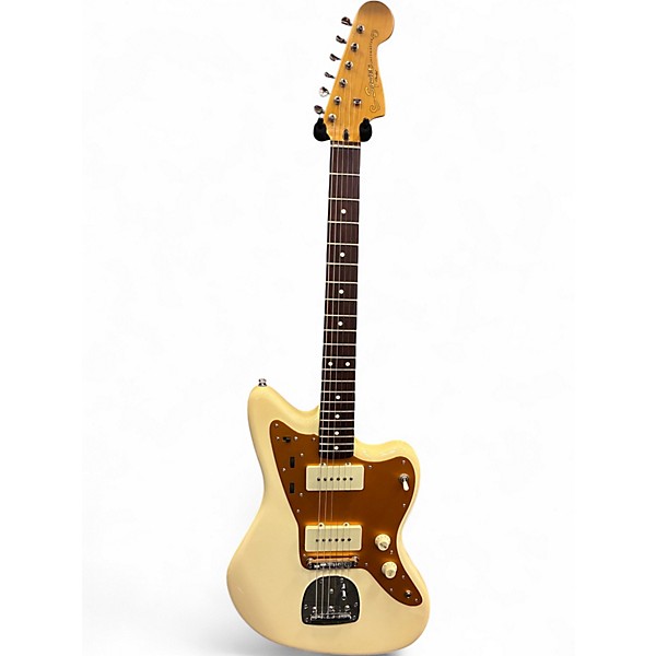 Used Squier J Mascis Jazzmaster Vintage White Solid Body Electric Guitar