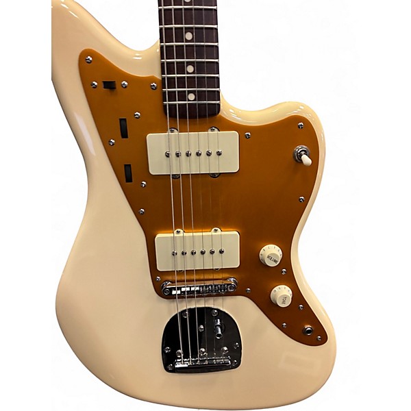 Used Squier J Mascis Jazzmaster Vintage White Solid Body Electric Guitar