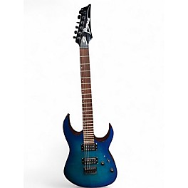 Used Ibanez RG6003FM Sapphire Blue Trans Solid Body Electric Guitar