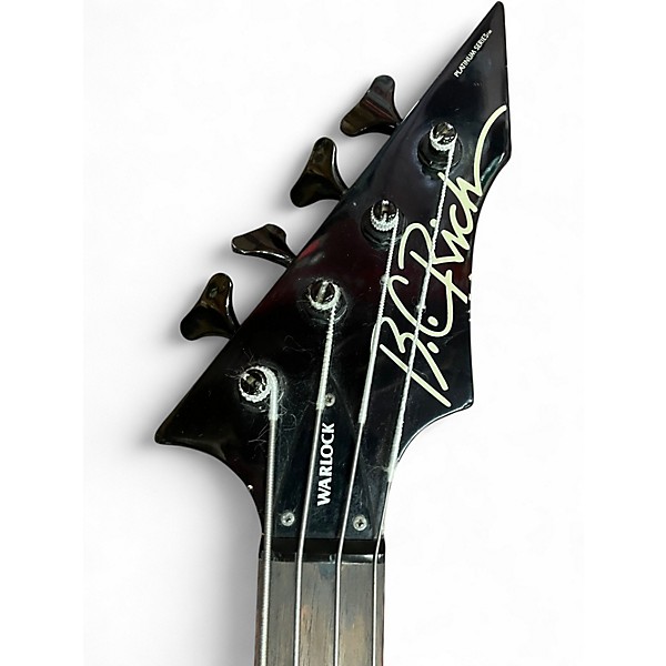Used B.C. Rich Warlock bass platinum series Black Electric Bass Guitar