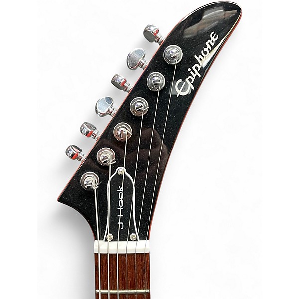 Used Epiphone Jason Hook M-4 Explorer Red and White Solid Body Electric Guitar