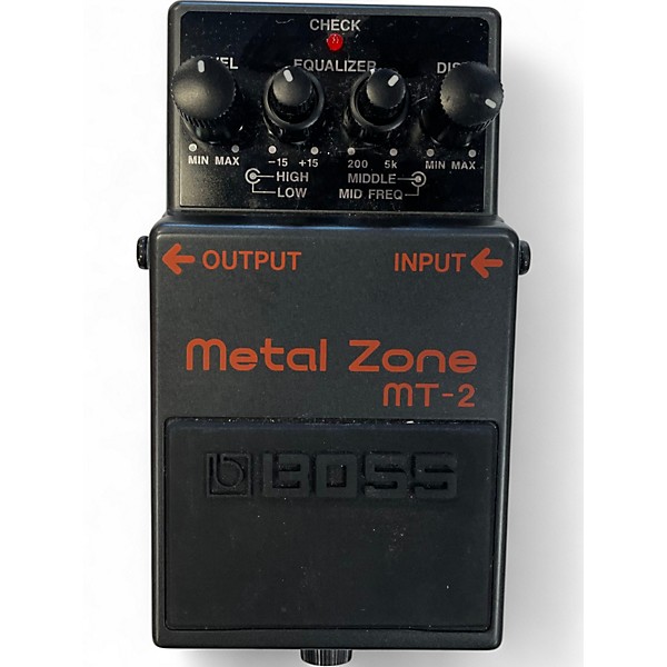 Used BOSS MT2 Metal Zone Distortion Effect Pedal