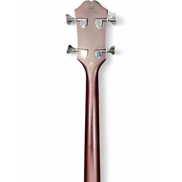 Used Epiphone EB1 Fretless Trans Red Electric Bass Guitar