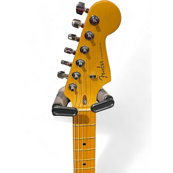 Used Fender American Ultra Stratocaster Metallic Blue Solid Body Electric Guitar