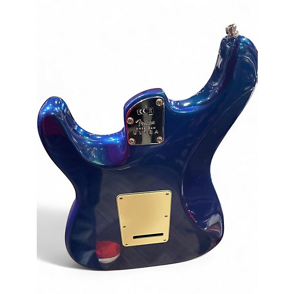 Used Fender American Ultra Stratocaster Metallic Blue Solid Body Electric Guitar
