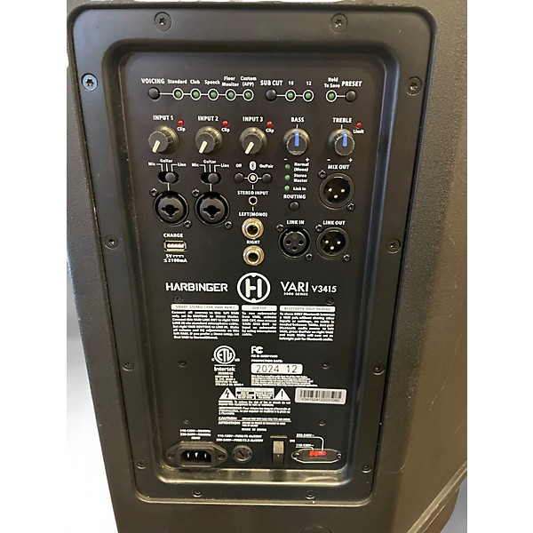 Used Harbinger V3415 Powered Speaker