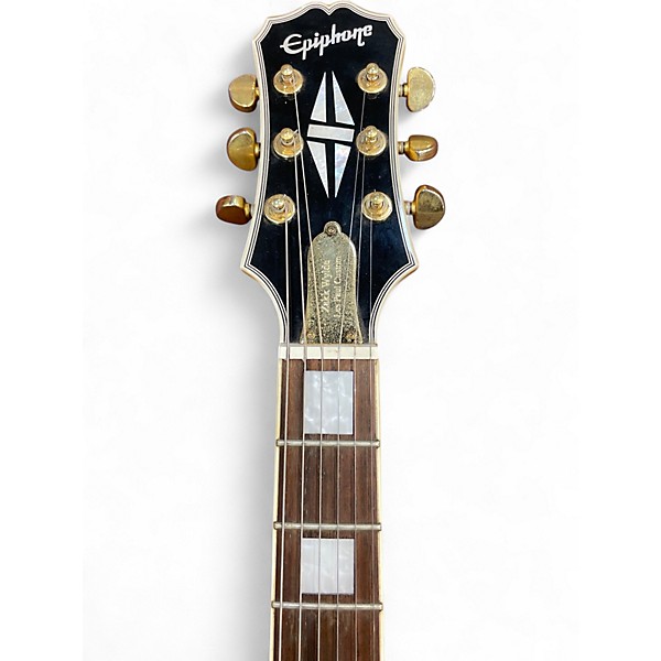Used Epiphone Zakk Wylde Bullseye Les Paul Custom ivory bullseye Solid Body Electric Guitar