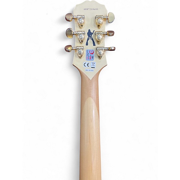 Used Epiphone Zakk Wylde Bullseye Les Paul Custom ivory bullseye Solid Body Electric Guitar