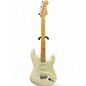 Used Squier Deluxe Stratocaster White Solid Body Electric Guitar thumbnail