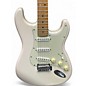 Used Squier Deluxe Stratocaster White Solid Body Electric Guitar