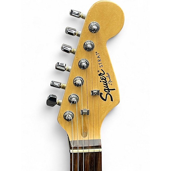 Used Squier Standard Stratocaster Black Solid Body Electric Guitar