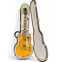 Used Gibson Les Paul Deluxe Gold Top Solid Body Electric Guitar