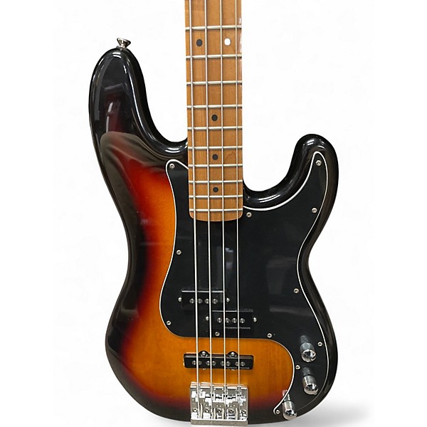Used Fender Standard Precision Bass 3 Color Sunburst Electric Bass Guitar