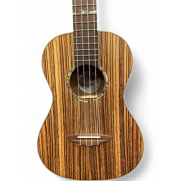 Used Luna High Tide Baritone Zebrawood Ukulele
