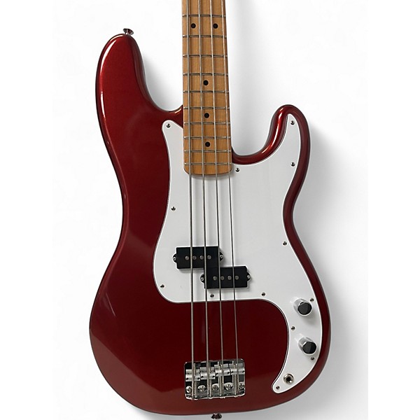 Used Fender Standard Precision Bass Candy Cola Electric Bass Guitar