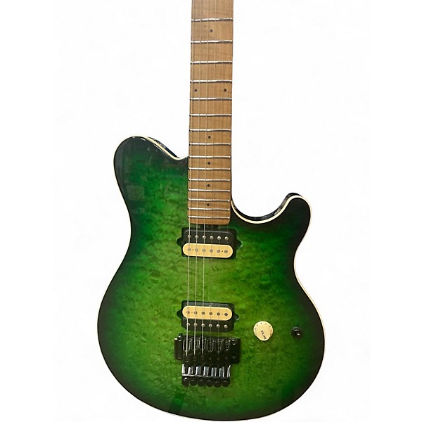 Used Ernie Ball Music Man MUSIC MAN AXIS Emerald Green Solid Body Electric Guitar