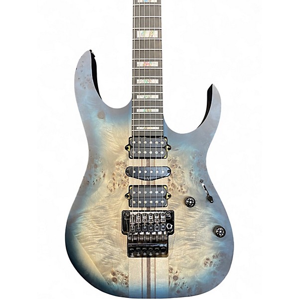 Used Ibanez RGT1270PB Cosmic blue starburst flat Solid Body Electric Guitar