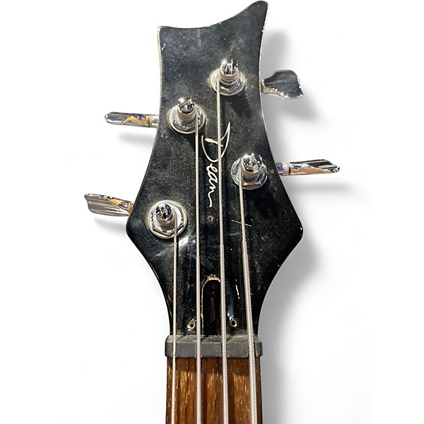 Used Dean Edge 1 4 String Black Electric Bass Guitar