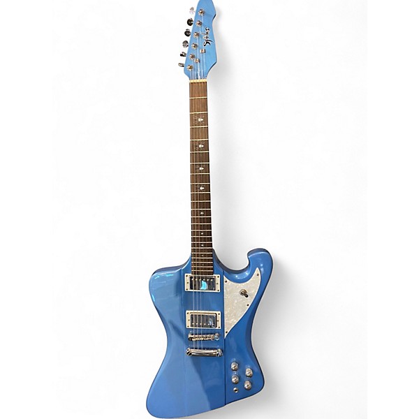 Used HardLuck Kings Spider Pelham Blue Solid Body Electric Guitar