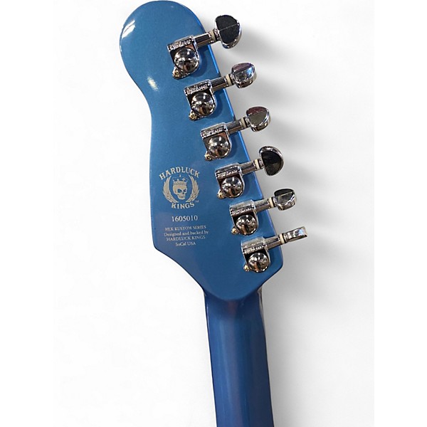 Used HardLuck Kings Spider Pelham Blue Solid Body Electric Guitar