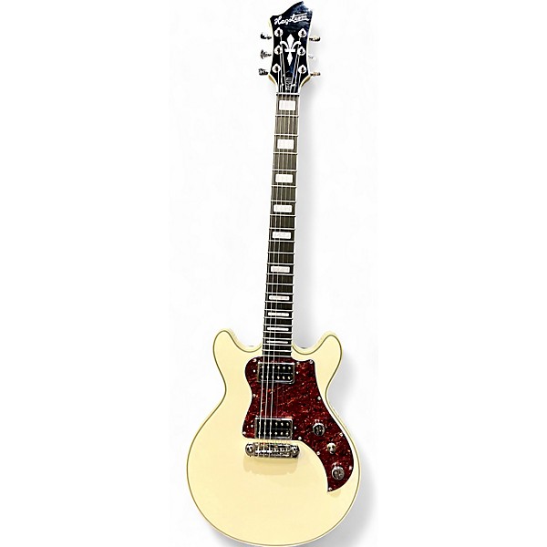 Used Hagstrom MEGIN Antique White Solid Body Electric Guitar