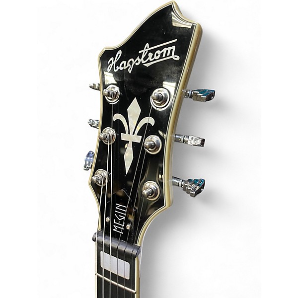 Used Hagstrom MEGIN Antique White Solid Body Electric Guitar