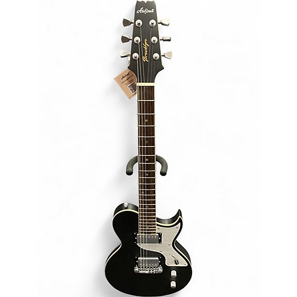 Used Aria Pro Ii 718-MK2 Brooklyn See-Thru Brooklyn Night Black Solid Body Electric Guitar