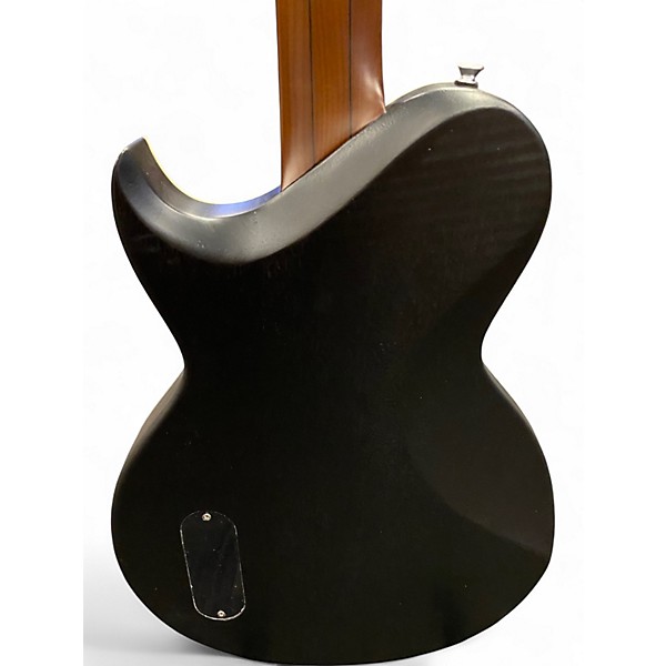 Used Aria Pro Ii 718-MK2 Brooklyn See-Thru Brooklyn Night Black Solid Body Electric Guitar