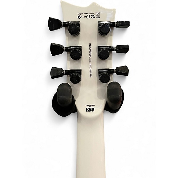 Used ESP LTD James Hetfield Signature Iron Cross White Solid Body Electric Guitar