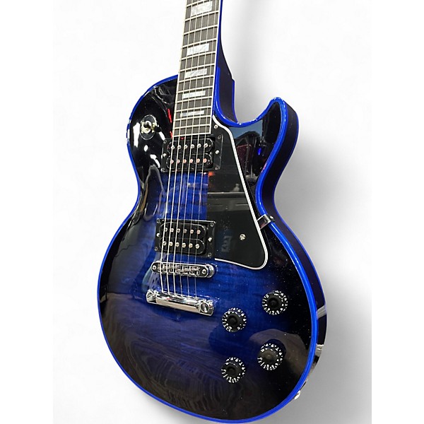 Used Gibson Les Paul Custom Widow Blue Solid Body Electric Guitar