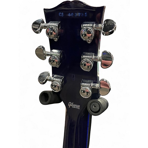 Used Gibson Les Paul Custom Widow Blue Solid Body Electric Guitar
