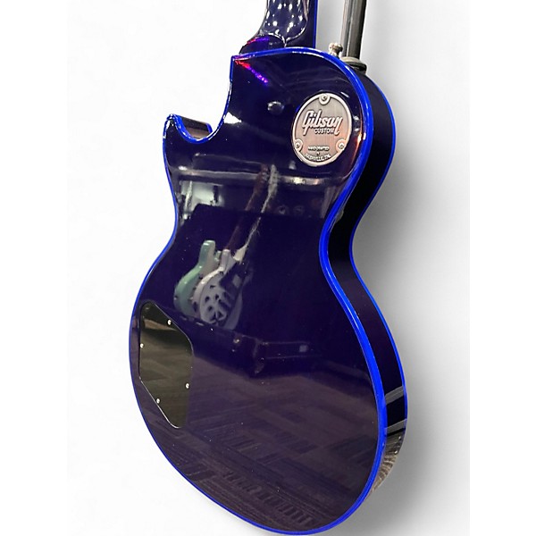 Used Gibson Les Paul Custom Widow Blue Solid Body Electric Guitar