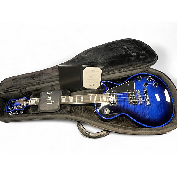 Used Gibson Les Paul Custom Widow Blue Solid Body Electric Guitar