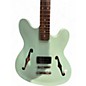Used Fender Tom Delonge Signature Starcaster Satin Surf Green Hollow Body Electric Guitar