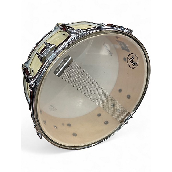 Used Pearl 5.5X14 limited edition snare white Drum