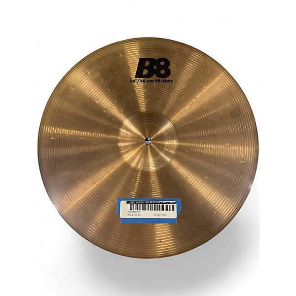 Used SABIAN 14in B8 Hi Hat Pair Cymbal