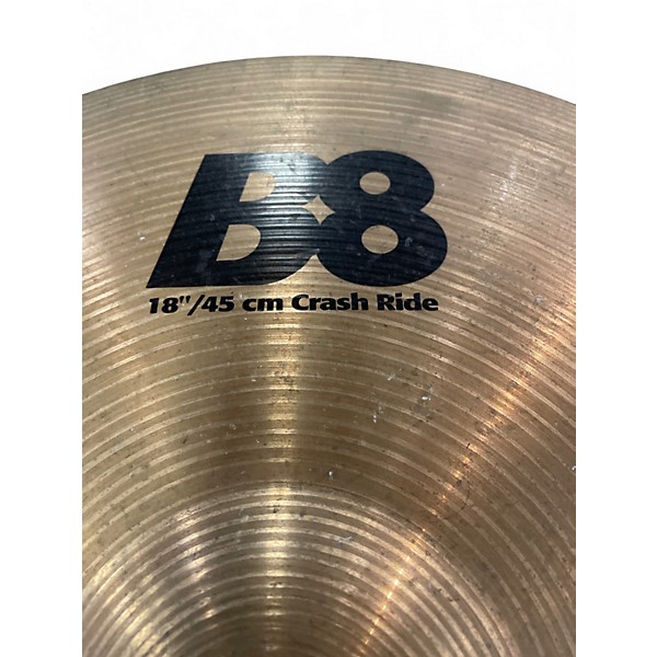 Used SABIAN 18in B8 Crash Ride Cymbal