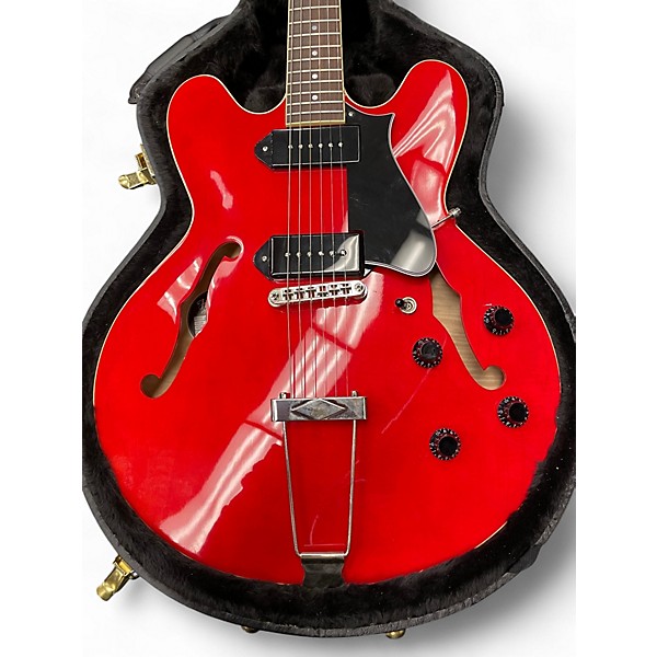 Used Heritage h-530 Red Hollow Body Electric Guitar