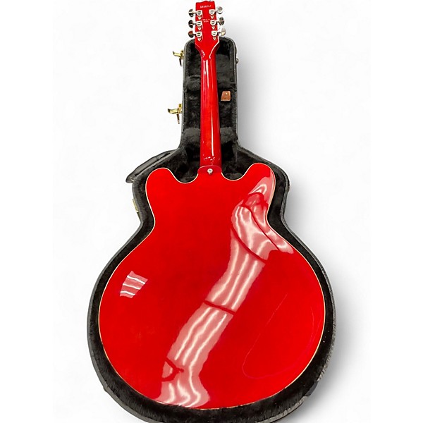 Used Heritage h-530 Red Hollow Body Electric Guitar