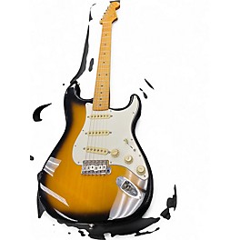Used Fender JV-50 MODIFIED STRATOCASTER 2 Color Sunburst Solid Body Electric Guitar