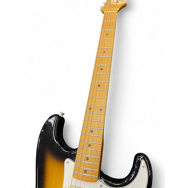 Used Fender JV-50 MODIFIED STRATOCASTER 2 Color Sunburst Solid Body Electric Guitar