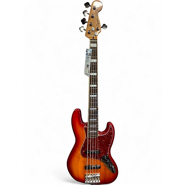 Used Squier Squier Classic Vibe Active '70s Jazz Bass V 2 Tone Sunburst Electric Bass Guitar