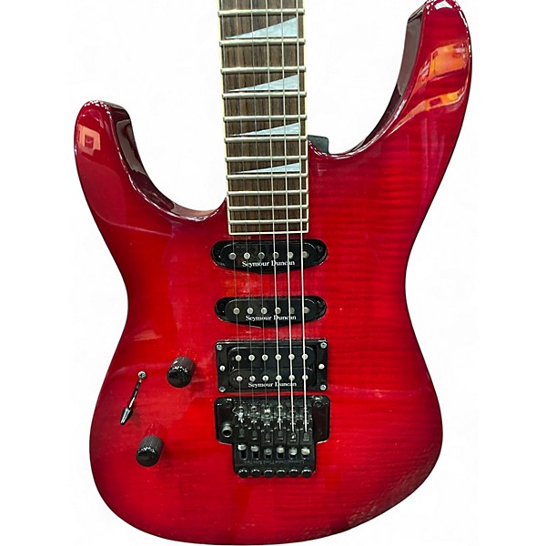 Used Jackson DK2 Dinky Trans Red Solid Body Electric Guitar