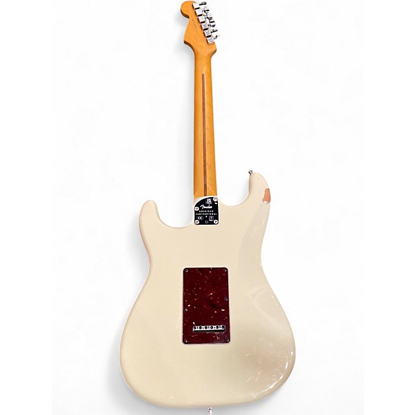 Used 2023 Fender American Professional II Stratocaster Olympic White Solid Body Electric Guitar