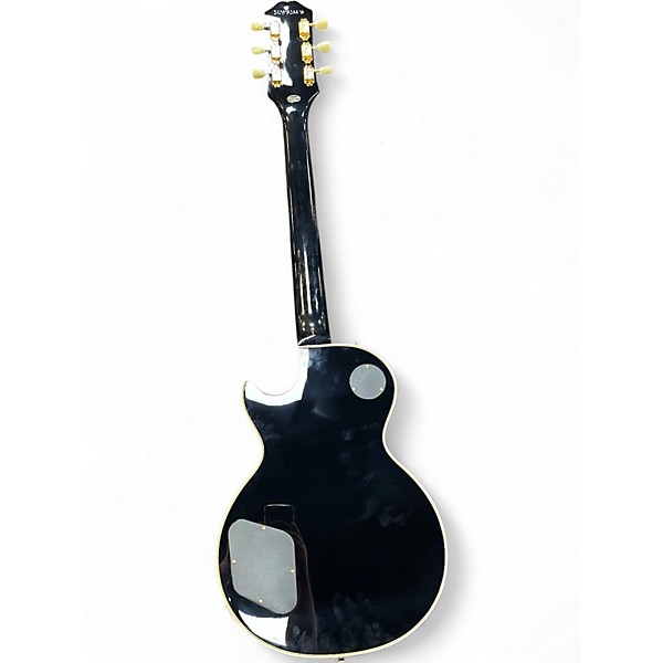 Used Epiphone P90 LES PAUL CUSTOM W/CASE Ebony Solid Body Electric Guitar