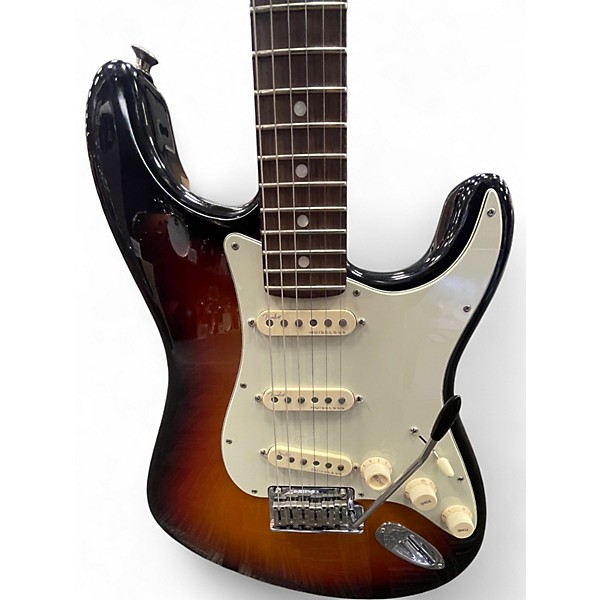 Used Fender American Ultra Stratocaster 2 Tone Sunburst Solid Body Electric Guitar