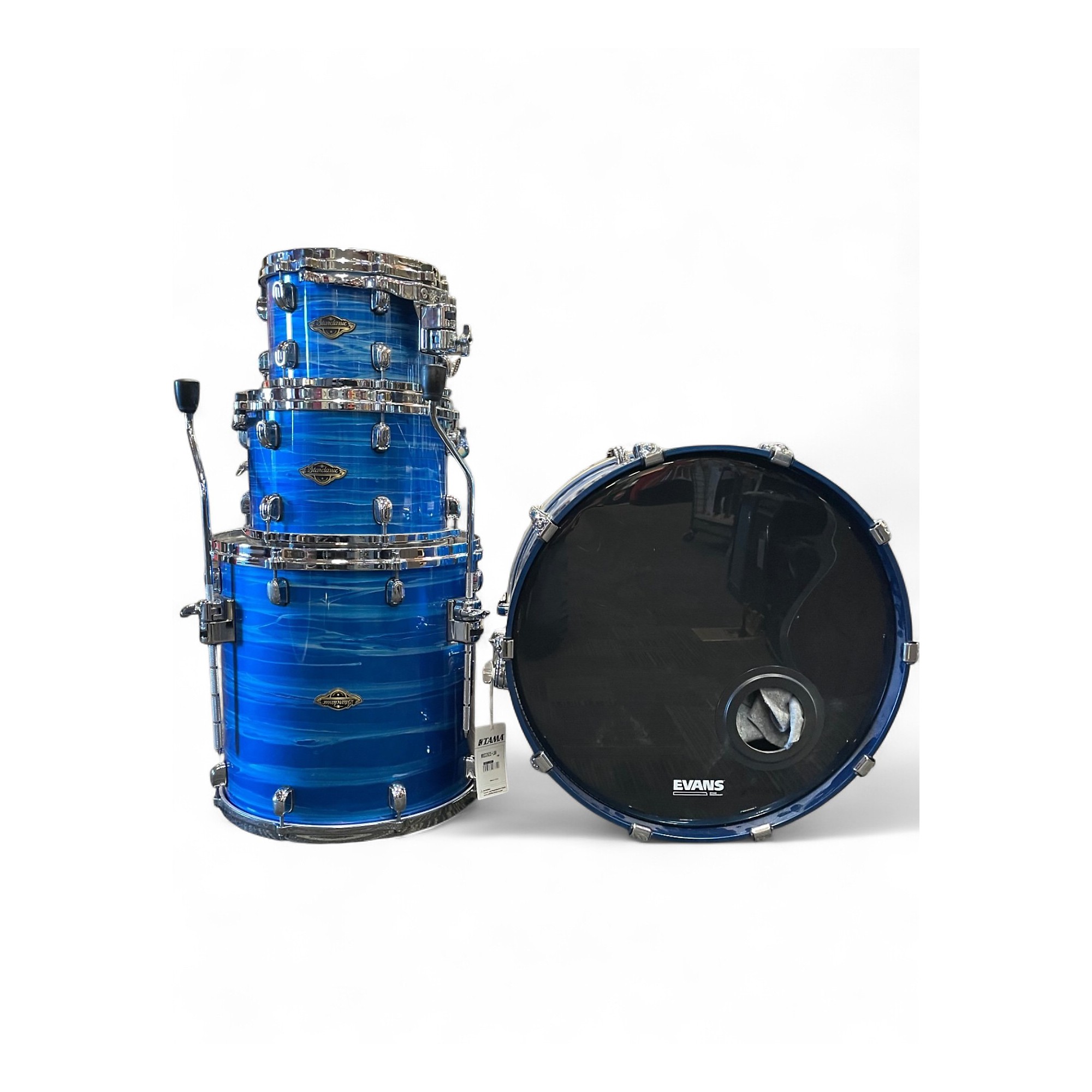 Used TAMA 4 Piece Starclassic Walnut/Birch Lacquer Ocean Blue