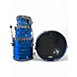 Used TAMA 4 Piece Starclassic Walnut/Birch Lacquer Ocean Blue Ripple Drum Kit thumbnail